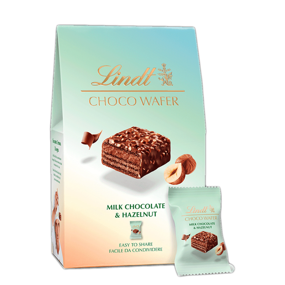 Lindt Choco Wafer Milk Chocolate & Hazelnut Sharing Box 135g